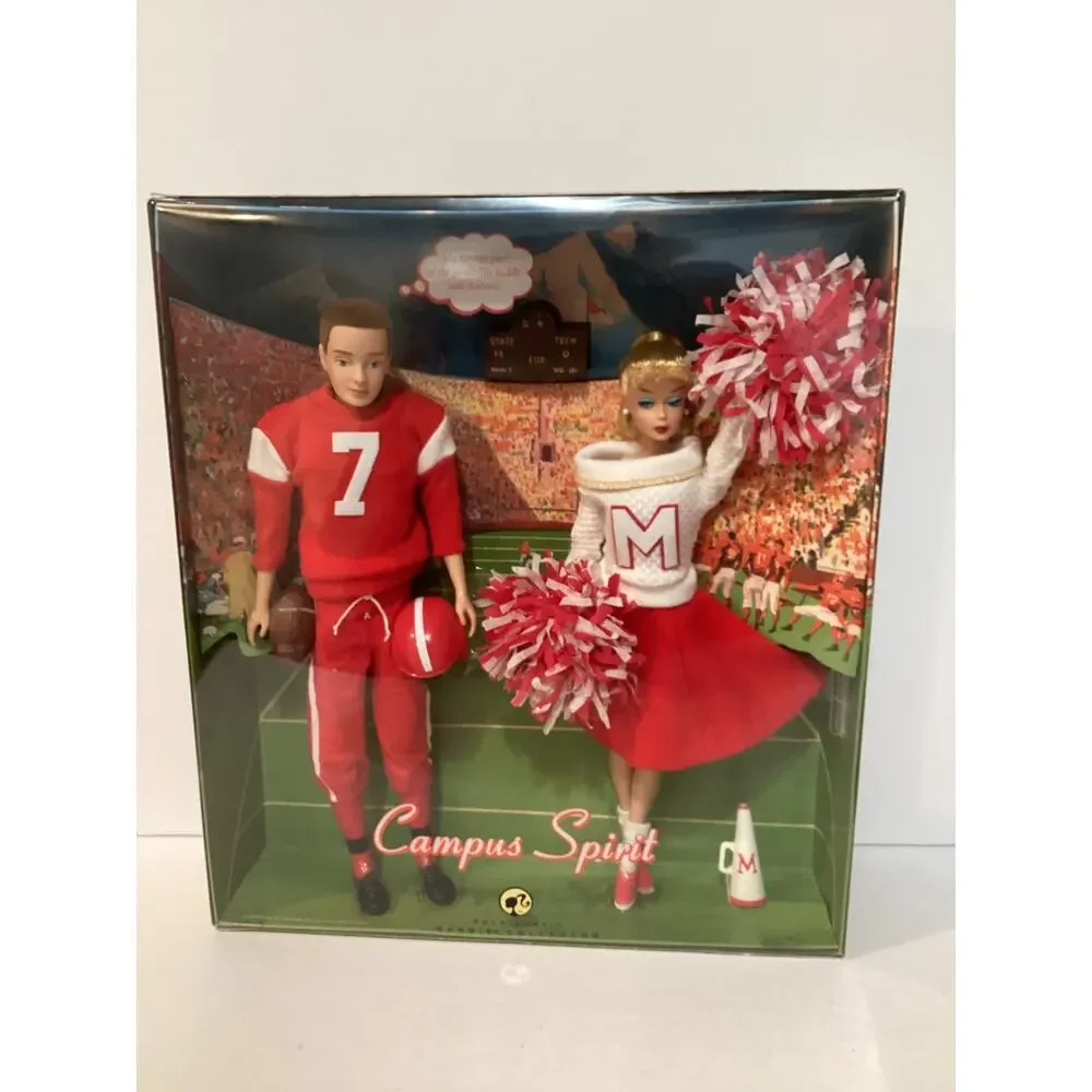 Campus Spirit Barbie and Ken Giftset 2008 Mattel L9649 Gold Label - Picture 1 of 6